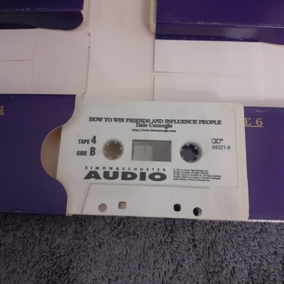 Dale Carnegie How to Win Friends and Influence People 8 Cassette Audio Tapes - Picture 4 of 5